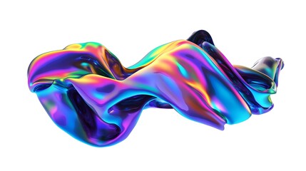 Fototapeta premium Abstract colorful shape, 3d render