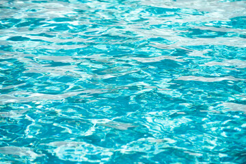 Obraz premium Blue ripped water in swimming pool, water pool texture and surface water backgraund.