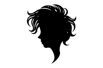 Hair Growth Silhouette | isolated vector silhouette illustration on white background