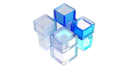 Background design, abstract geometric blocks, 3d render