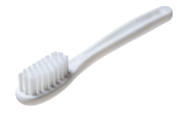 Soft Bristle Toothbrush on Transparent Background