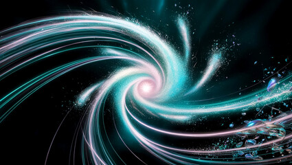 Abstract digital wave background representing information technology. Dimensional mobility, information flow, neural networks, knowledge, fractals, virtual simulations, networks, matrices, and infinit