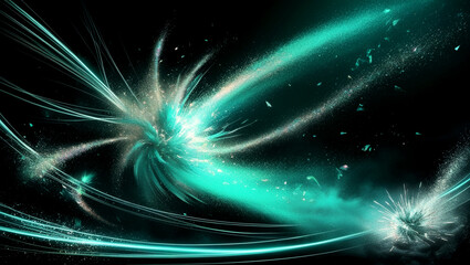 Fototapeta premium Abstract digital wave background representing information technology. Dimensional mobility, information flow, neural networks, knowledge, fractals, virtual simulations, networks, matrices, and infinit