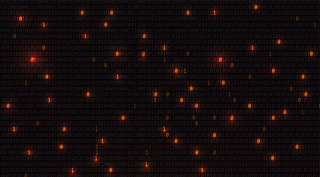 Code binary digital data and technology pattern background vector