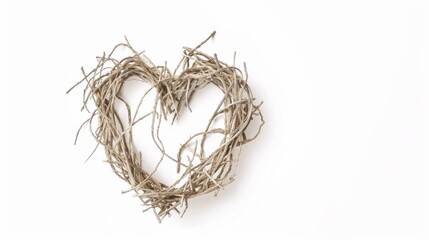 Fototapeta premium a heart intertwined with delicate threads of memories, symbolizing the profound connection between love and cherished moments