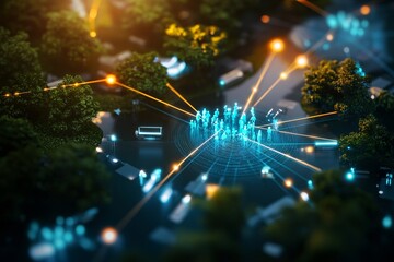 Futuristic Digital Landscape