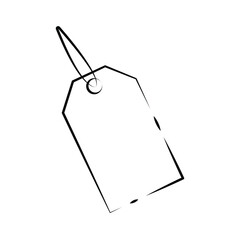 Naklejka premium Vector shopping icon - price label editable on a white background.