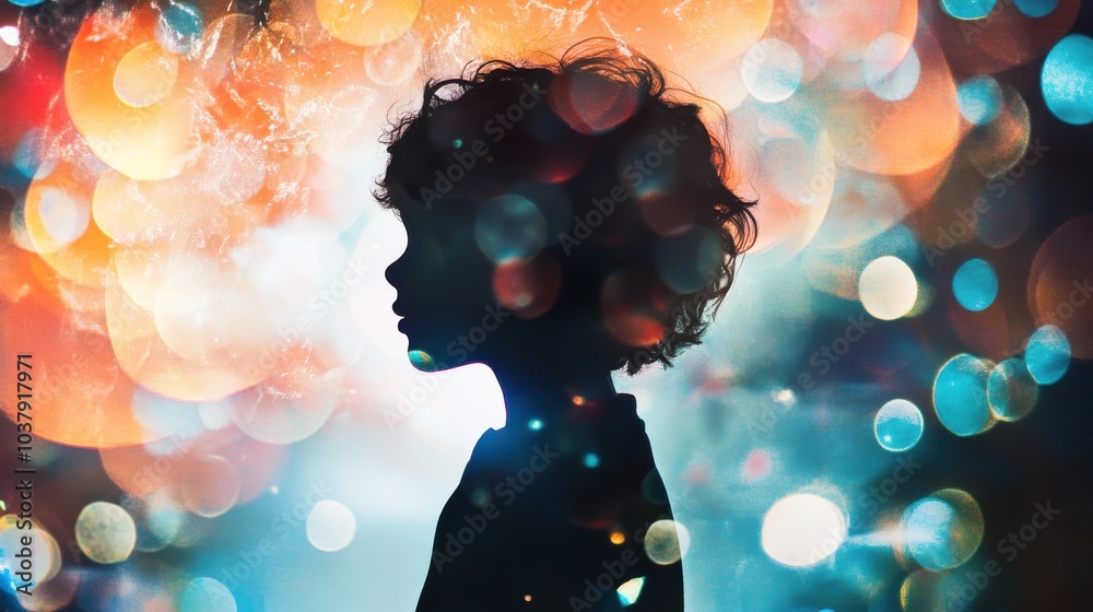 Poster a child with telekinetic powers surrounded by levitating objects and sparkling energy inspires wonde
