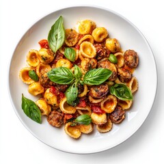 plate orecchiette polpette manzo