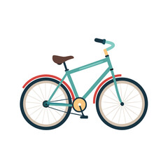 Obraz premium Clean Bicycle Illustration on White Space