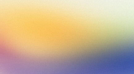 Abstract white blue orange color flow grainy gradient backdrop design, copy space.