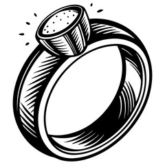 Wedding rings silhouette 

