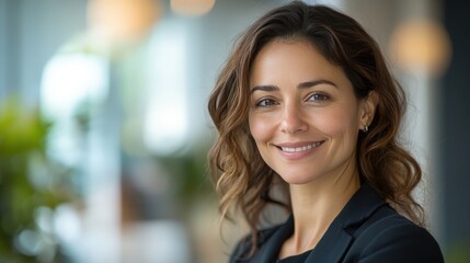 Fototapeta premium Successful Business Connections: Mid-Aged Female Manager Handshaking in Office Meeting