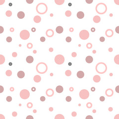 seamless pattern with colorful circles.