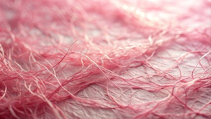 Fototapeta premium Softly Woven, Delicate Threads Intertwined with Gentle Wrinkles, Creating a Pastel Tapestry of Pink and White
