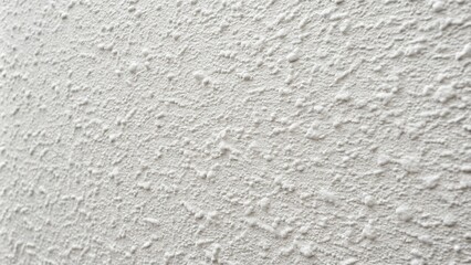 Texture of white color Venetian plaster wall with shallow depth of field
