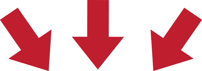 Red Arrow Set Icon Vector Illustration Design