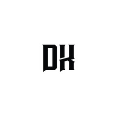 DK monogram logo design letter text name symbol monochrome logotype alphabet character simple logo