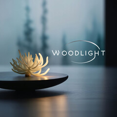 A glowing plant brings nature and light together in serene elegance.