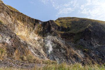 Huangxi hot spring recreation area in Yangmingshan national park of Taiwan