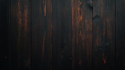 Dark wooden boards with rough texture create rustic and warm atmosphere, perfect for backgrounds or design elements. rich tones add depth and character to any project