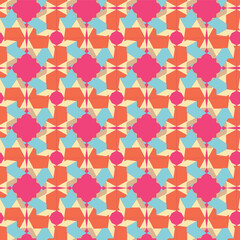 Japanese style geometric tessellation pattern