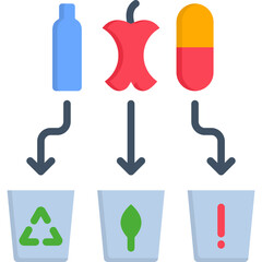 Waste Sorting Icon