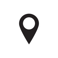 Black location marker icon