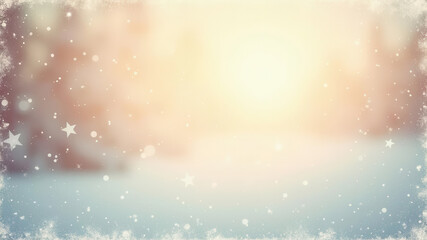 Fototapeta premium Winter snowy nature background paper