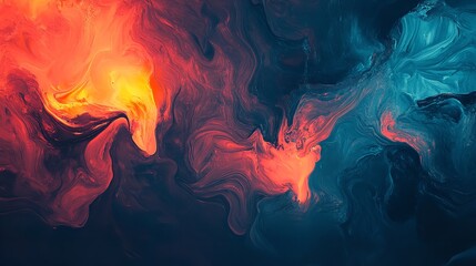 Abstract Oil Paint Texture Background
