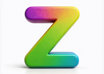 Unleash creativity with a delightful, colorful representation of the letter Z! Ideal for educational materials and fun