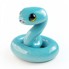 Fototapeta premium 2025 blue snake year, new year's greetings, 12 zodiac animals, make a new year's card