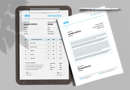 Invoice Layout With Letterhead
