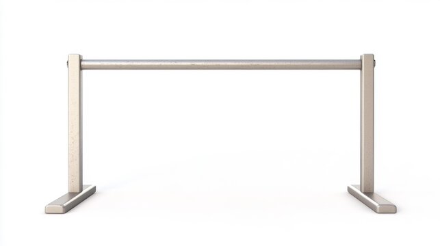 Gymnastic Parallel Bars Isolated on White Background for Stock Photography. Generative AI