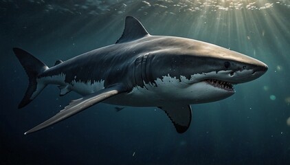 Fototapeta premium great white shark