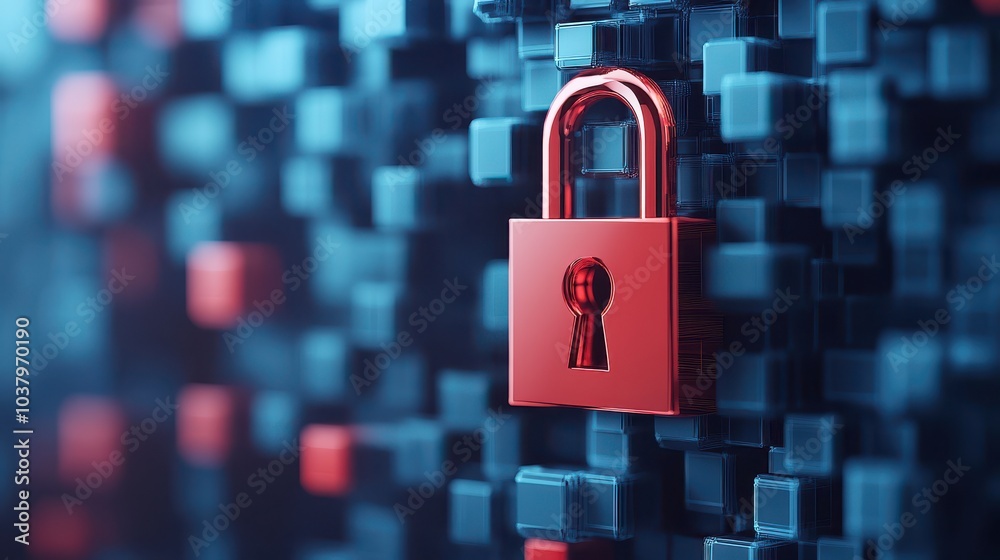 Poster Exploring the intersection of security and technology a visual representation of digital protection