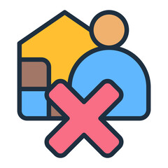 Obraz premium Supplier Disqualification Icon