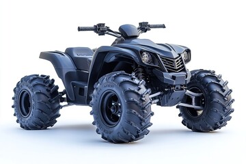 Against a white background, a quad is isolated. Generative Ai