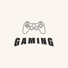 game pad icon design logo vector.