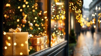 Enchanting Retail Window Display for Holiday Season