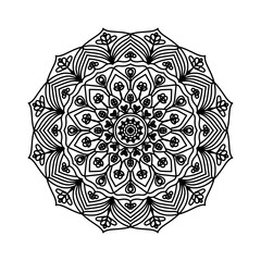 black mandala pattern