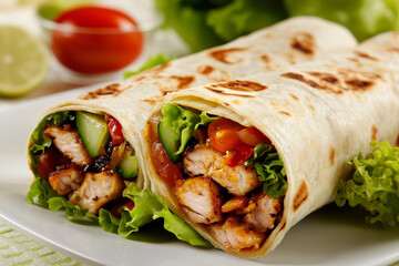 Delicious Chicken Burritos