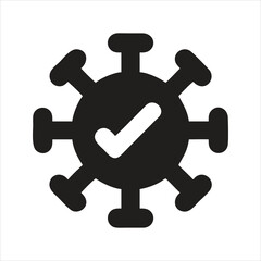 COVID-19 self test. Rapid antigen test icon