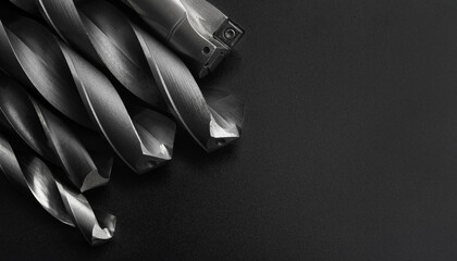 close-up of drill bit carbide set cutting tool concept. © chaiwat