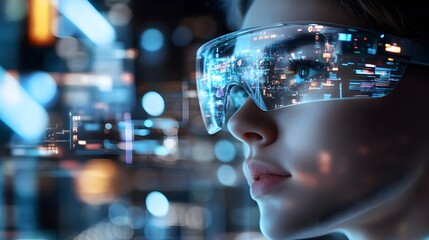 Immersed in a Futuristic Digital Realm   Cutting Edge Virtual Reality Headset