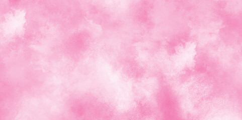 brush painted watercolor abstract painting background, fresh and blurry pink cloud sky, Pink backgrounds watercolor vintage grunge texture, Soft and cloudy watercolor stain of pink paint texture.