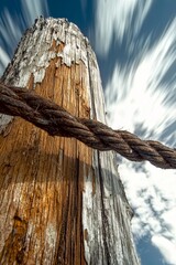 scattered clouds gracefully drift above