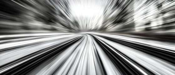 Fototapeta premium a train track, surrounded by trees in the background, during daylight hours