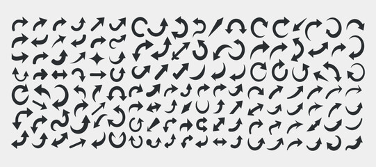 set of arrows icon vector illustration