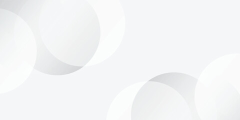 Abstract background with gray circle. White and grey abstract modern transparency circle presentation background. vektor